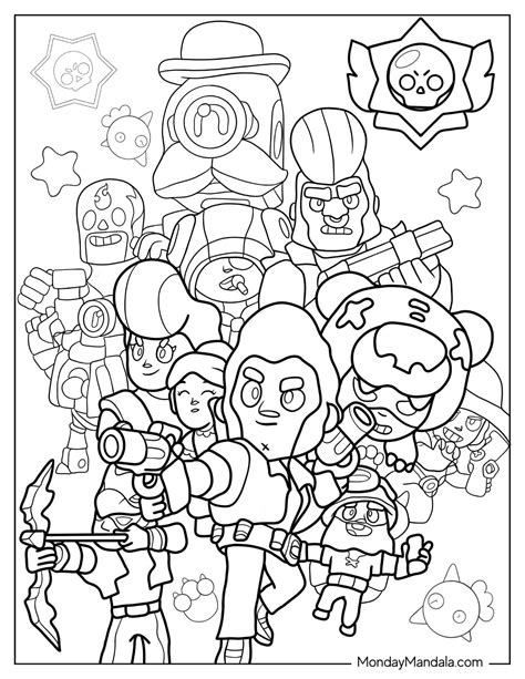 Brawl Stars Coloring Pages (Free PDF Printables)